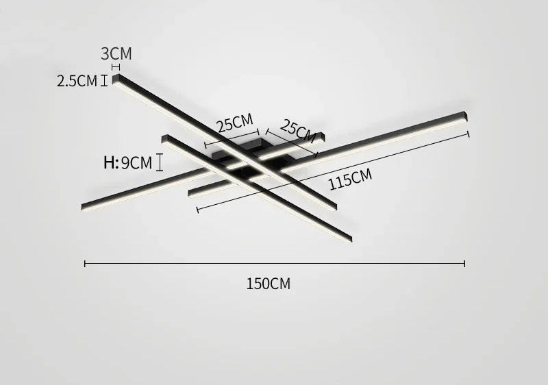 LED Ceiling Light – Modern 4-Bulb Fixture for Bedroom & Foyer - Samanta Factory