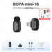 BOYA Mini Wireless Microphone – 2.4GHz Lavalier Mic with Charging Case for iPhone & Android - Samanta Factory