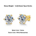 Moissanite Stud Earrings – 2ct Round Brilliant 925 Sterling Silver SF