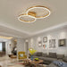 Modern LED Chandelier – Dimmable Semi-Flush Mount with Remote Control - Samanta Factory