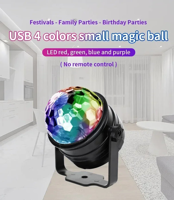 Portable RGB Stage Light with 7 Modes, Remote Control & Music-Sync Effects - Samanta Factory
