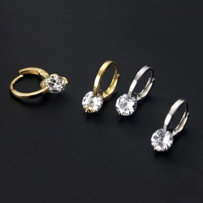 Moissanite Hoop Earrings – 1.0CT VVS1 D-E Color Sterling Silver SF