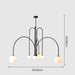 Modern LED Chandelier – Frosted Glass Pendant Light for Elegant Interiors - Samanta Factory