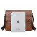 Men’s Business Satchel Bag – Slim PU Leather Shoulder Bag SF