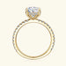Moissanite Ring – 2ct Round-Cut Solitaire SF