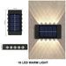 Solar Wall Light – Up & Down Waterproof LED for Modern Outdoor Decor - Samanta Factory