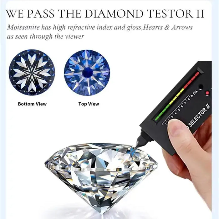 Moissanite Bridal Ring Set – VVS1 D-Color 925 Sterling Silver SF