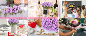 Artificial Velvet Roses – 50PCS Long-Stem Flower Bouquet Samanta Factory