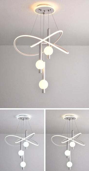 LED Crystal Pendant Light – 3 Color Modes with Remote Dimming SF