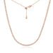 Moissanite Tennis Necklace – Adjustable 2 mm D-Color Shine SF