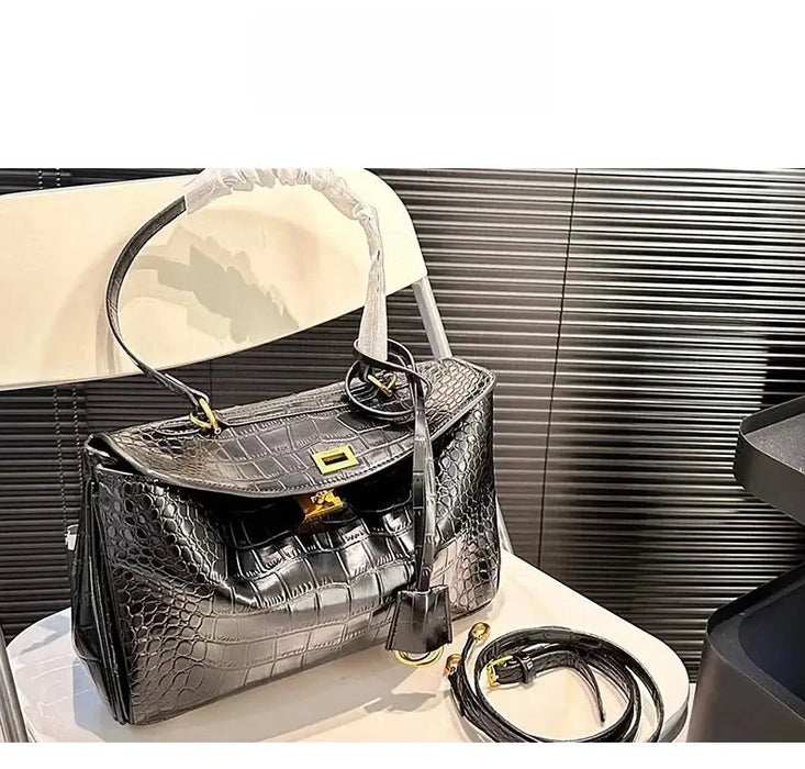 Urban Crossbody Bag - Lock Buckle Minimalist Design SF