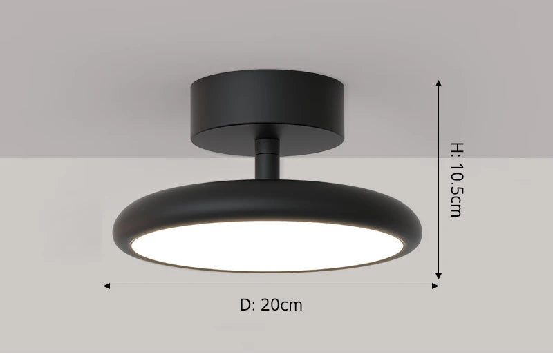 Modern Surface-Mounted Ceiling Light – Remote-Controlled LED Fixture for Bedrooms and Living - Samanta Factory