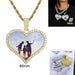 Custom Photo Necklace – Personalized Medallion Picture Pendant Chain SF