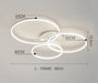 LED Ceiling Light – Art Deco Aluminum Design with Dimmable LED Bulbs - Samanta Factory