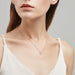 Moissanite Solitaire Necklace – Certified VVS1 Round Stone SF