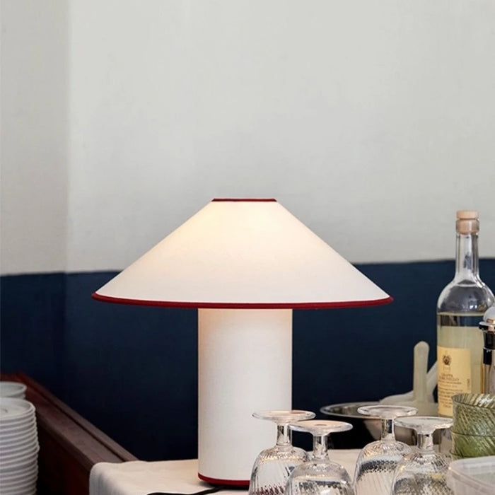 COLETTE Table Lamp – Japanese Wabi-Sabi White Mushroom Design - Samanta Factory