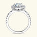 Moissanite Engagement Ring – 2ct D-Color VVS1 in 925 Sterling Silver SF