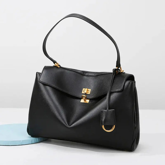 Denim Shoulder Bag - Soft Casual Tote Design SF