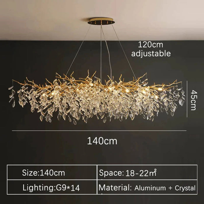 Crystal Chandelier – Modern Indoor Villa Lighting SF