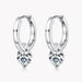 Moissanite Hoop Earrings – 1.0CT VVS1 D-E Color Sterling Silver SF