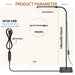 Modern Adjustable LED Floor Lamp – Remote Control with Dimmable Brightness & Color Temperature - Samanta Factory