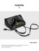 Microfiber Leather Shoulder Bag – Large Square with Lock SF