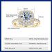 Brilliant GRA-Certified Moissanite Ring for Women with Hypoallergenic 925 Silver SF