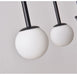 Modern LED Chandelier – Frosted Glass Pendant Light for Elegant Interiors - Samanta Factory