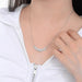 Moissanite Pendant Necklace – D Color VVS1 Sparkle in 925 Sterling Silver SF