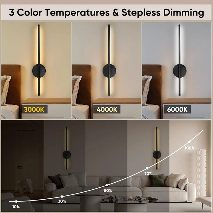 Wireless Rechargeable LED Wall Sconce – Dimmable Battery Operated Picture Light with Remote SF