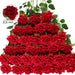 Artificial Velvet Roses – 50PCS Long-Stem Flower Bouquet SF