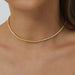 Moissanite Tennis Necklace – Adjustable 2 mm D-Color Shine SF
