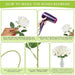Artificial Velvet Roses – 50PCS Long-Stem Flower Bouquet SF