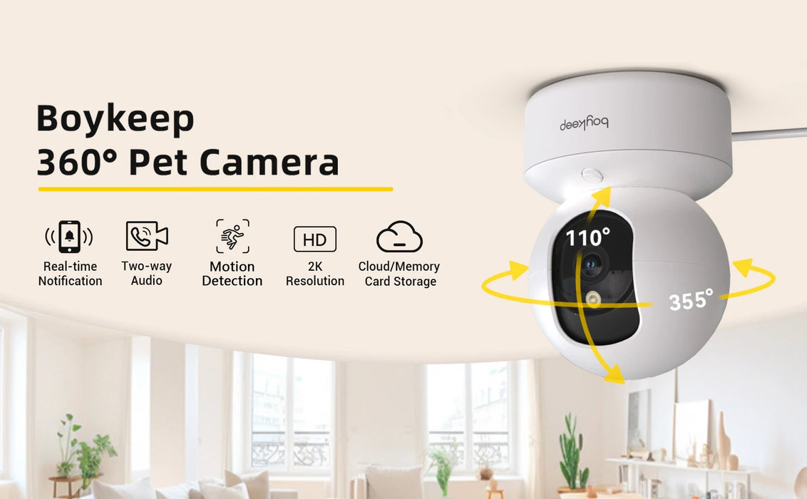 Indoor Dome Security Camera – 360° View & 3MP Color Night Vision SF