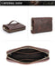 Men’s Leather Clutch Bag – Large Capacity Casual Hand Carry Bag SF