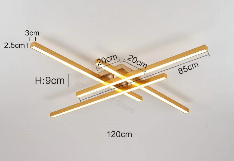 Ceiling Light – Modern Nordic Iron & Acrylic Design with LED Illumination - Samanta Factory