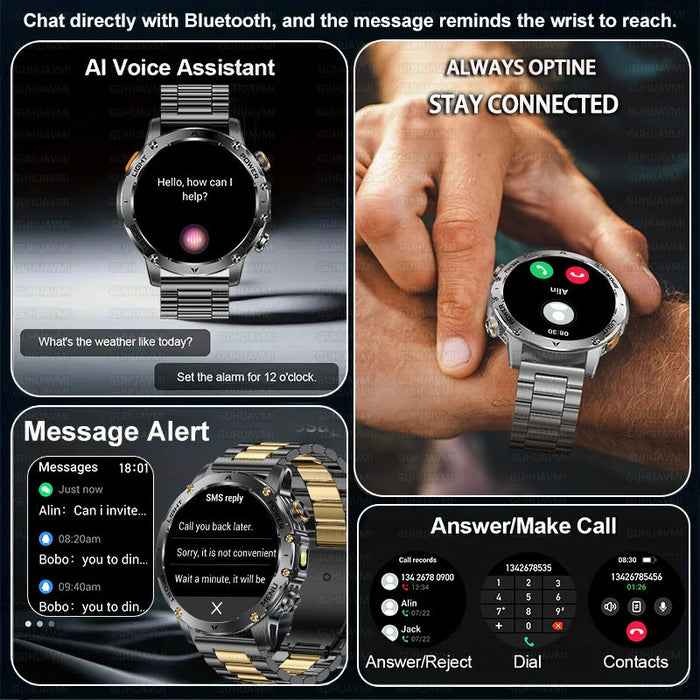 Outdoor Smartwatch – 1000mAh Long Battery & IP69K Waterproof SF