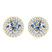 Premium 925 Sterling Silver Round Cut Earrings for Timeless Brilliance SF
