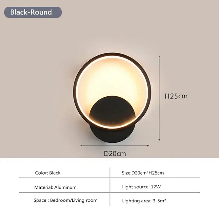 LED Wall Light – 3-Color Dimmable Lighting with Modern Minimalist Design - Samanta Factory