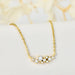 Moissanite Jewelry Set – 925 Sterling Silver Cluster Necklace & Ring SF