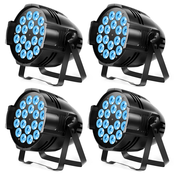 RGBW 18-LED DMX stage light with 110W power and adjustable dimmingSelect 88 more words to run Humanizer.