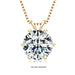 Moissanite Pendant Necklace – D-Color Round Solitaire SF