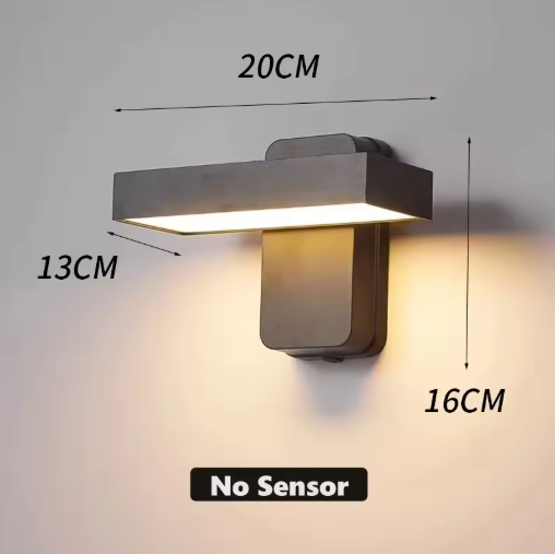 PIR Motion Sensor Wall Lamp – Rotatable, Waterproof IP65 Outdoor LED Light for Garden - Samanta Factory