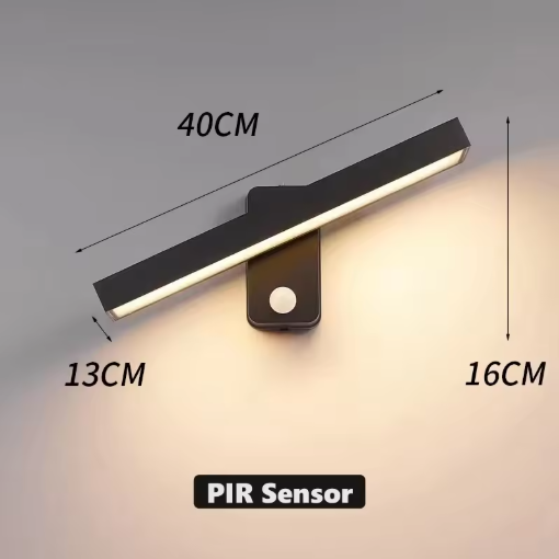 PIR Motion Sensor Wall Lamp – Rotatable, Waterproof IP65 Outdoor LED Light for Garden - Samanta Factory