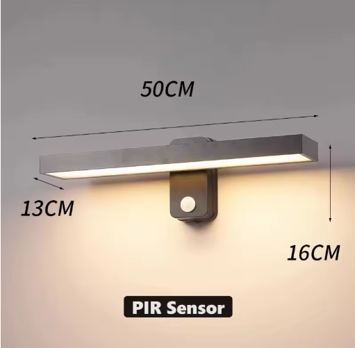 PIR Motion Sensor Wall Lamp – Rotatable, Waterproof IP65 Outdoor LED Light for Garden - Samanta Factory
