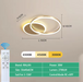Modern LED Ceiling Chandelier – Dimmable with Remote Control - Samanta Factory