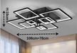 LED Ceiling Light – Modern Geometric Design with Remote Dimming - Samanta Factory