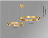 C Ring LED Pendant Light – Dimmable Nordic Hanging Lamp for Dining & Bedroom Spaces - Samanta Factory