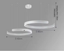 C Ring LED Pendant Light – Dimmable Nordic Hanging Lamp for Dining & Bedroom Spaces - Samanta Factory