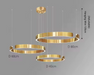 C Ring LED Pendant Light – Dimmable Nordic Hanging Lamp for Dining & Bedroom Spaces - Samanta Factory